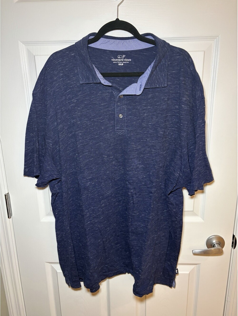 Vineyard Vines Stretch Polo Men’s 3XB 3XL Big Blue Heather